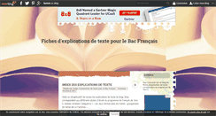 Desktop Screenshot of fichesbacfrancais.over-blog.com