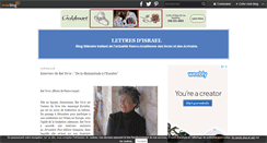 Desktop Screenshot of lettresdisrael.over-blog.com