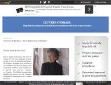 Tablet Screenshot of lettresdisrael.over-blog.com