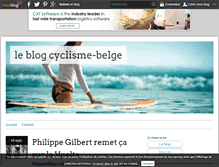 Tablet Screenshot of cyclisme-belge.over-blog.com