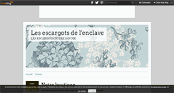 Desktop Screenshot of lesescargotsdelenclave.over-blog.com