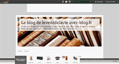 Desktop Screenshot of leventdelavie.over-blog.fr