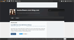 Desktop Screenshot of bestsoftware.over-blog.com