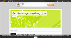 Desktop Screenshot of dernier-stage.over-blog.com