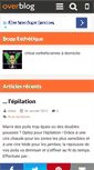 Mobile Screenshot of esthetiqueadomicile.over-blog.fr