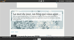 Desktop Screenshot of lemotdujour.over-blog.com