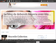Tablet Screenshot of deborah.lingerie.over-blog.com