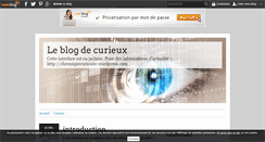 Desktop Screenshot of chronique-curiosite.over-blog.com