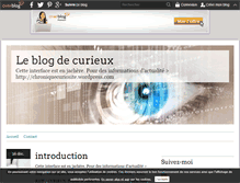 Tablet Screenshot of chronique-curiosite.over-blog.com