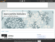 Tablet Screenshot of mesptibidules.over-blog.fr