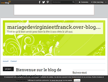 Tablet Screenshot of mariagedevirginieetfranck.over-blog.com