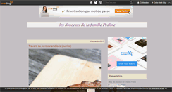 Desktop Screenshot of lesdouceursdelafamillepraline.over-blog.com