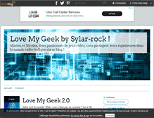 Tablet Screenshot of lovemygeek.over-blog.fr