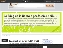 Tablet Screenshot of licence.droitsocial.over-blog.com