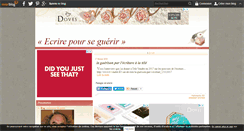 Desktop Screenshot of ecrire-pour-se-guerir.over-blog.fr