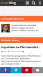 Mobile Screenshot of ecrire-pour-se-guerir.over-blog.fr