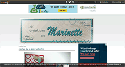 Desktop Screenshot of lescreationsdemarinette.over-blog.com