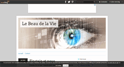 Desktop Screenshot of lebeaudelavie.over-blog.com