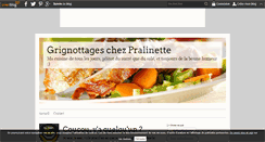 Desktop Screenshot of grignottageschezpralinette.over-blog.com