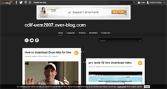 Desktop Screenshot of cdif-uem2007.over-blog.com