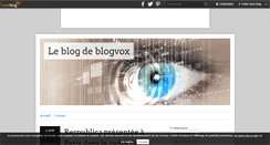 Desktop Screenshot of blogvox.over-blog.com