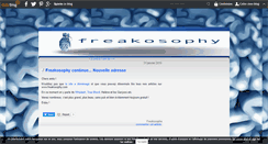 Desktop Screenshot of freakosophy.over-blog.com