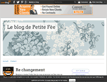 Tablet Screenshot of chezpetitefee.over-blog.fr