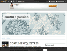 Tablet Screenshot of couture-passion.over-blog.com