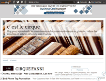 Tablet Screenshot of c-est-le-cirque.over-blog.com