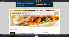 Desktop Screenshot of manger-cru.over-blog.fr