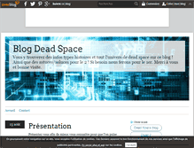 Tablet Screenshot of dead-space-2.over-blog.fr