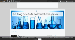 Desktop Screenshot of etude.sommeil-obesite.over-blog.com