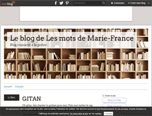 Tablet Screenshot of lesmotsdemariefrance.over-blog.com