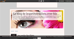 Desktop Screenshot of lespetitsfeuillets.over-blog.com