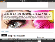 Tablet Screenshot of lespetitsfeuillets.over-blog.com