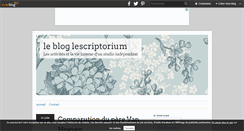 Desktop Screenshot of lescriptorium.over-blog.com