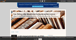 Desktop Screenshot of maboutiqueesoterique.kelcommerce.over-blog.com