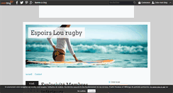 Desktop Screenshot of espoirslourugby.over-blog.com