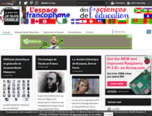 Tablet Screenshot of francais.enseignement.over-blog.com