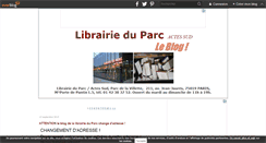 Desktop Screenshot of librairieduparc.over-blog.com