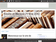 Tablet Screenshot of emilie.nicolas.over-blog.fr
