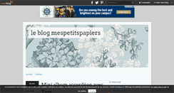 Desktop Screenshot of mespetitspapiers.over-blog.com