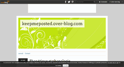 Desktop Screenshot of keepmeposted.over-blog.com
