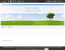 Tablet Screenshot of fourabois.over-blog.com