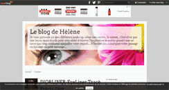 Desktop Screenshot of leblogmakeupdhelene.over-blog.com