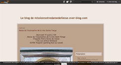Desktop Screenshot of missionnotredamedeliesse.over-blog.com