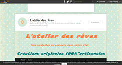 Desktop Screenshot of leblogdelatelierdesreves.over-blog.com