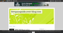 Desktop Screenshot of freepassguide.over-blog.com