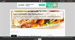 Desktop Screenshot of lescarnetsdelamateur.over-blog.com