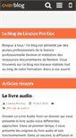 Mobile Screenshot of licenceprodoc-rennes.over-blog.com